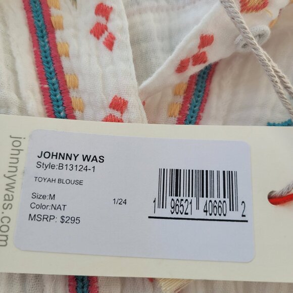 NWT Johnny Was Toyah Blouse Size M - Picture 8 of 9